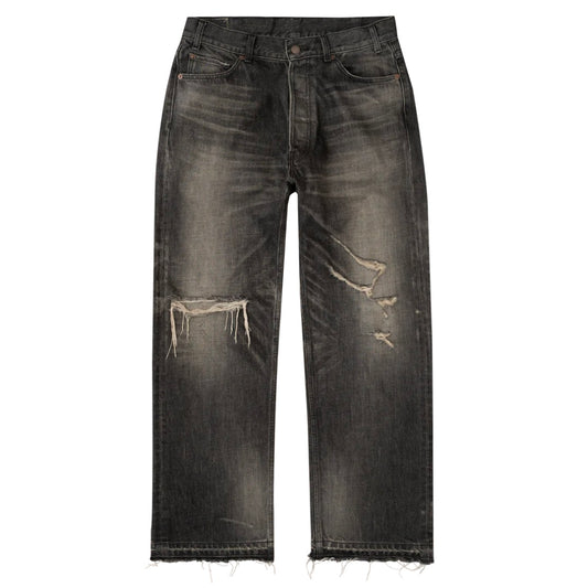 Bravest Vintage Black Thrashed Denim