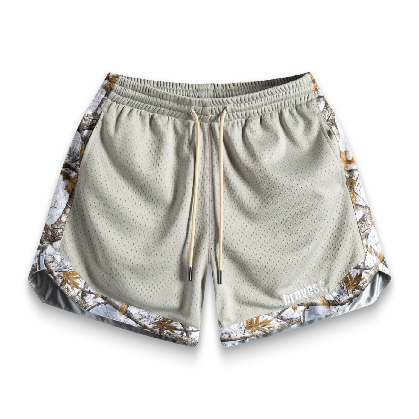 Bravest Grey Camo Luxe Shorts