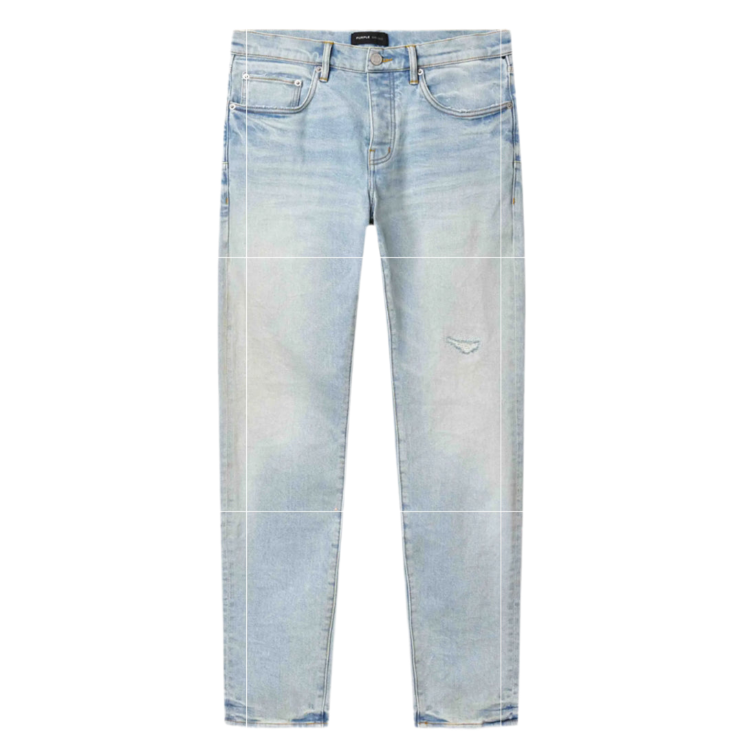 Purple Electric Tint Distressed Skinny Jeans