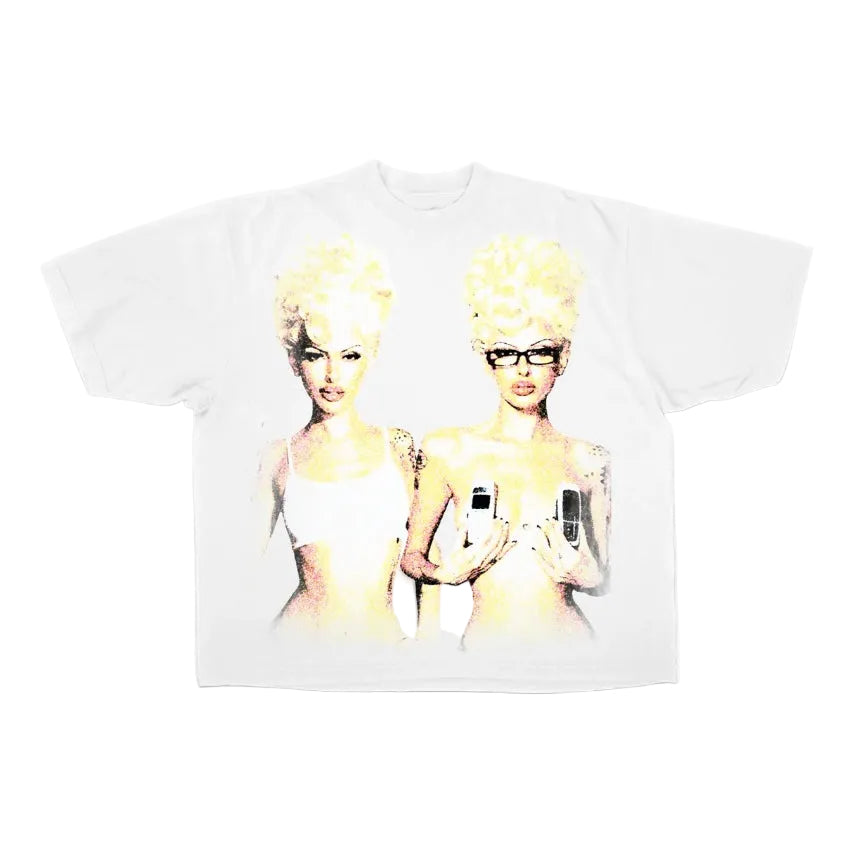 Works Of Madness Blondes Tee White