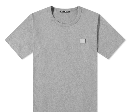 Acne Studios Grey Nash Face Tee Shirt