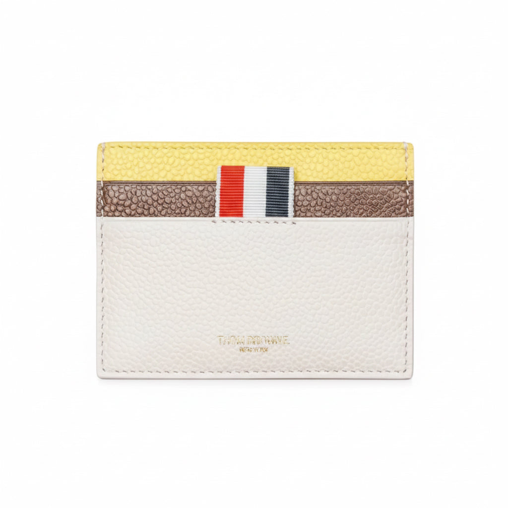 Thom Browne Single Card Holder LT Pink/Brown