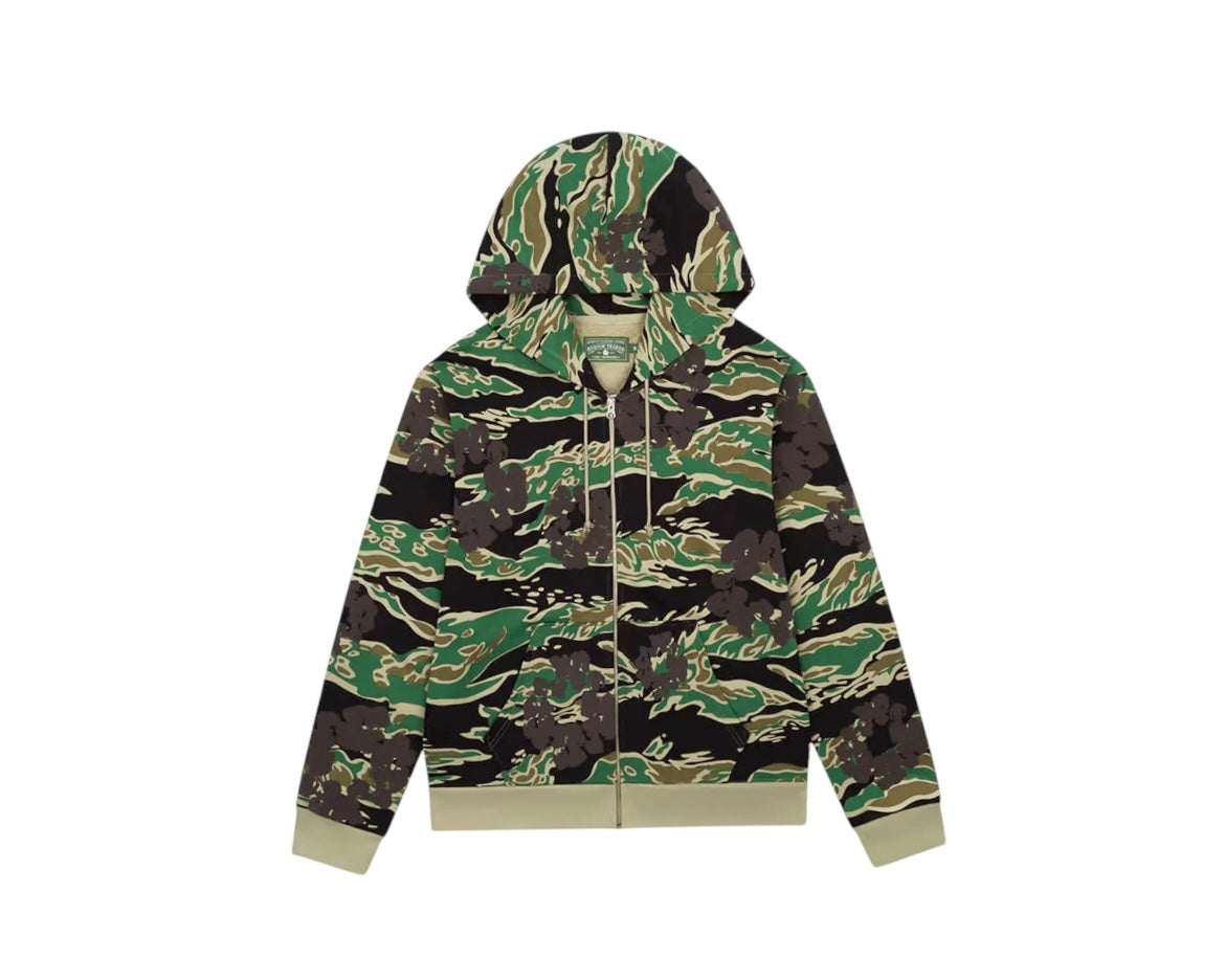 Denim Tears Green Camo Cotton Wreath Zip Up