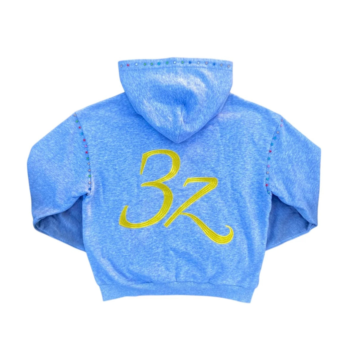 Threze WrldWide 3Z Embellished Zip Up Grey