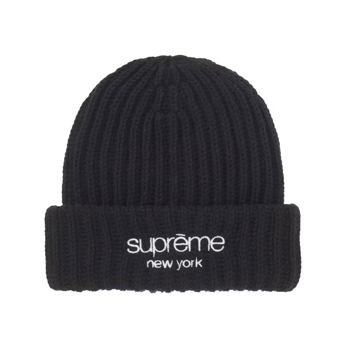 Supreme Chunky Rib Beanie Black