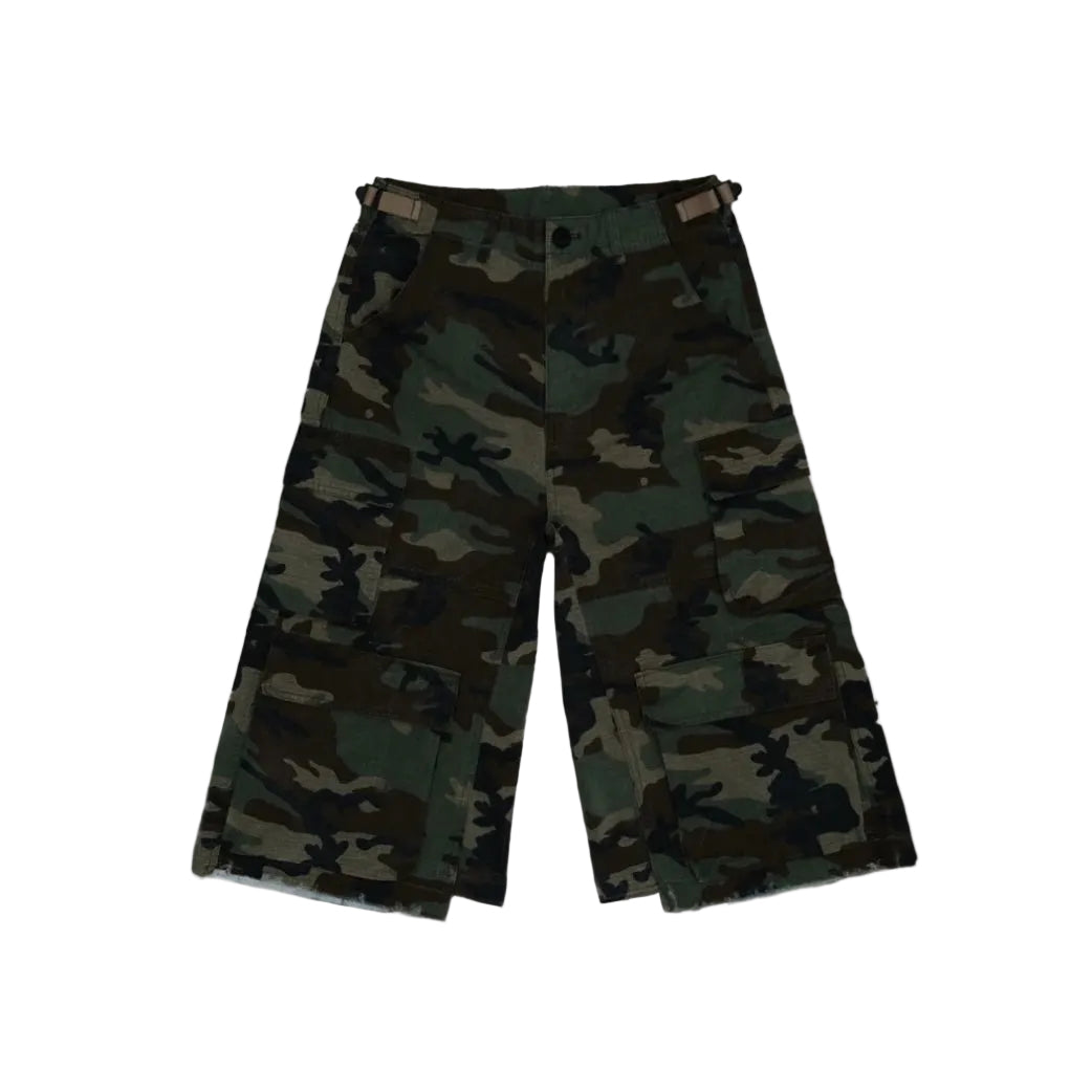 Bravest Dark Camo Cargo Jorts