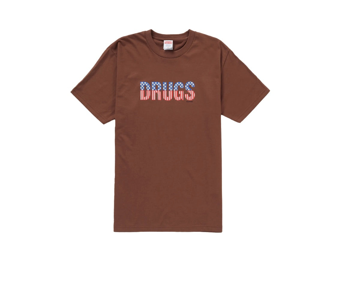 Supreme Drugs Tee Brown
