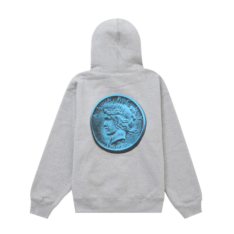 Supreme Anarchy Hooded Sweatshirt Heather Grey
