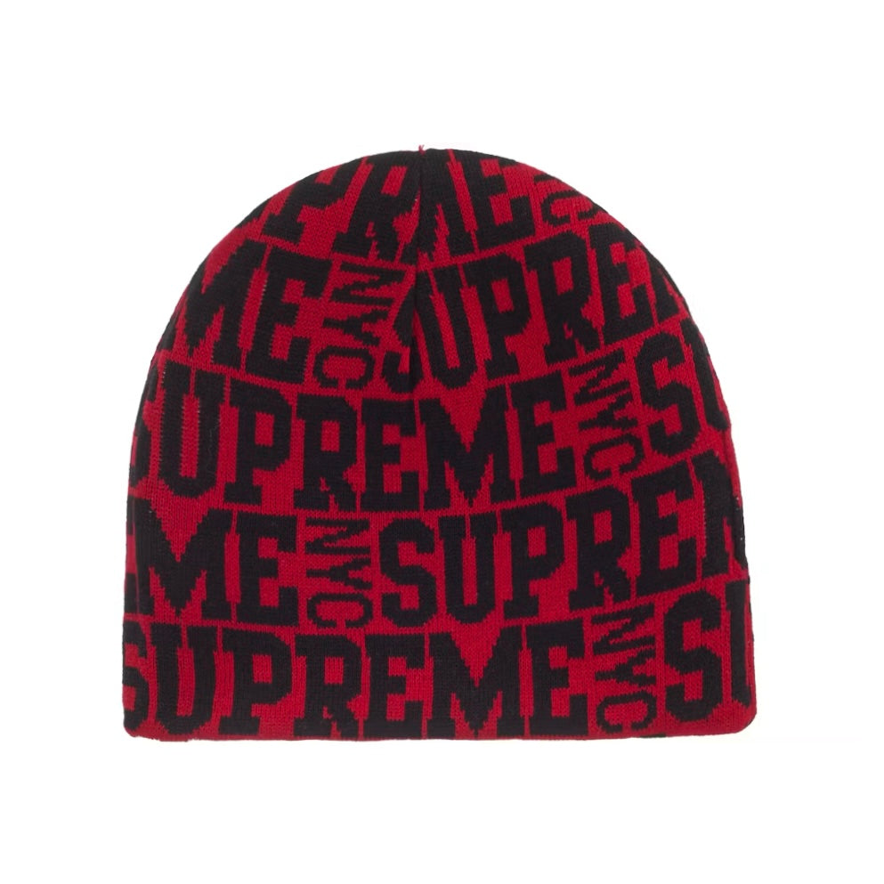 Supreme Reversible Camo Beanie Red