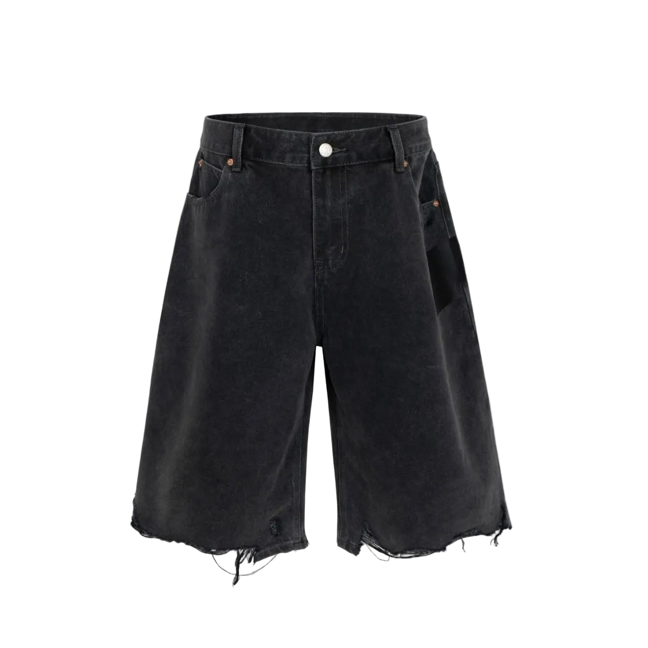 Undeveloped Noir Cutoff Denim Jorts