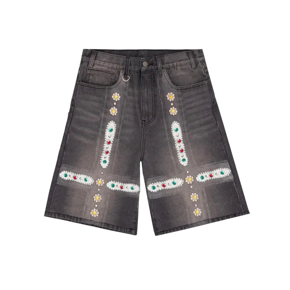 Bravest Black Sapphire Jorts