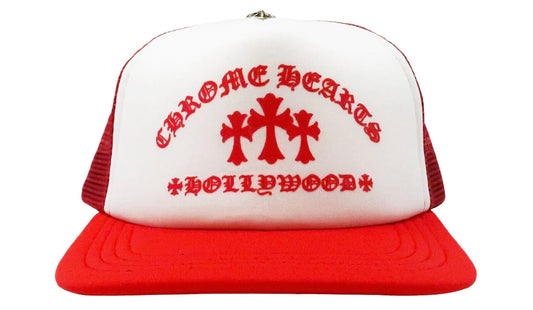 CHROME HEARTS KING TACO TRUCKER HAT RED