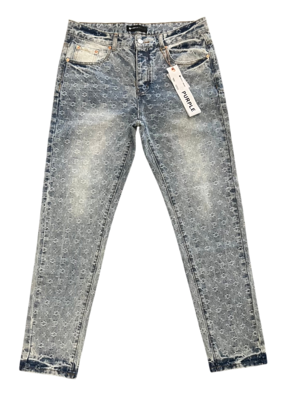 Purple Monogram Denim Jeans