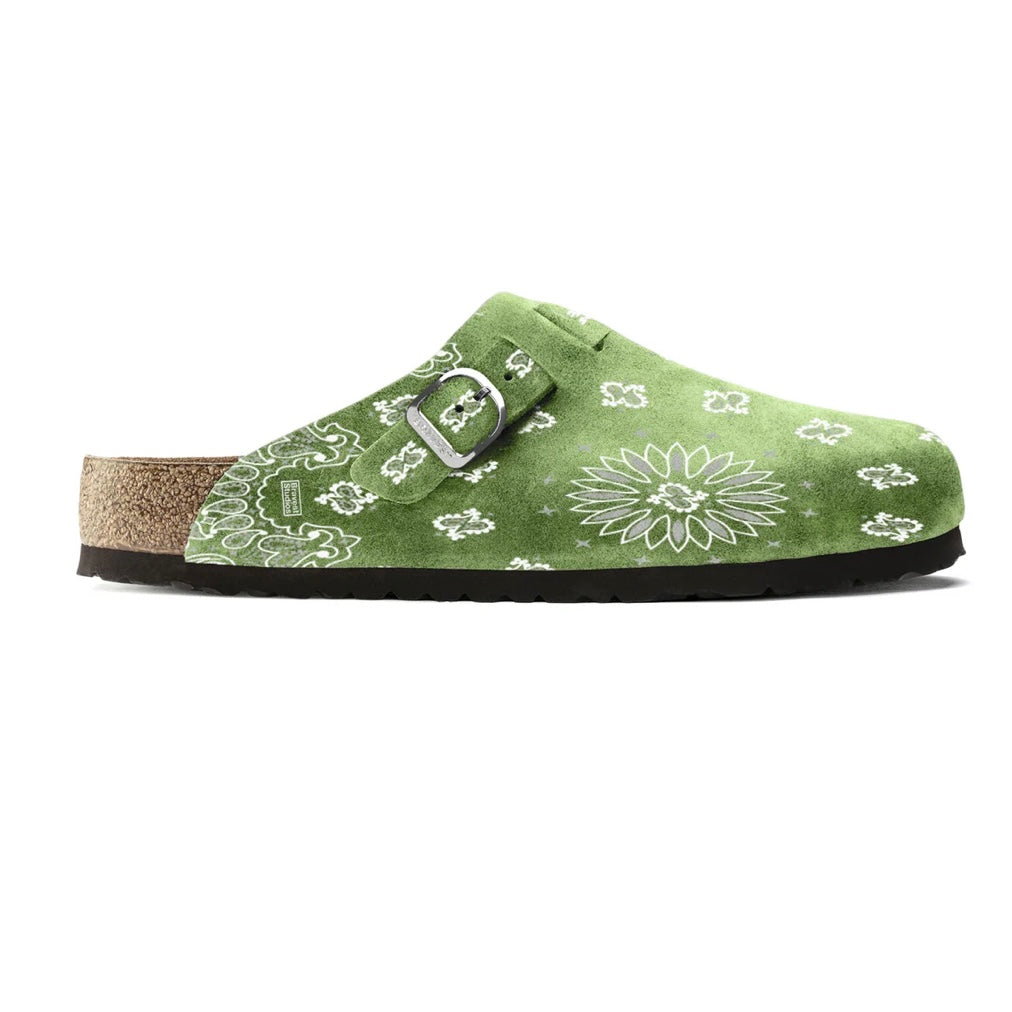 Bravest Paisley Mules Olive