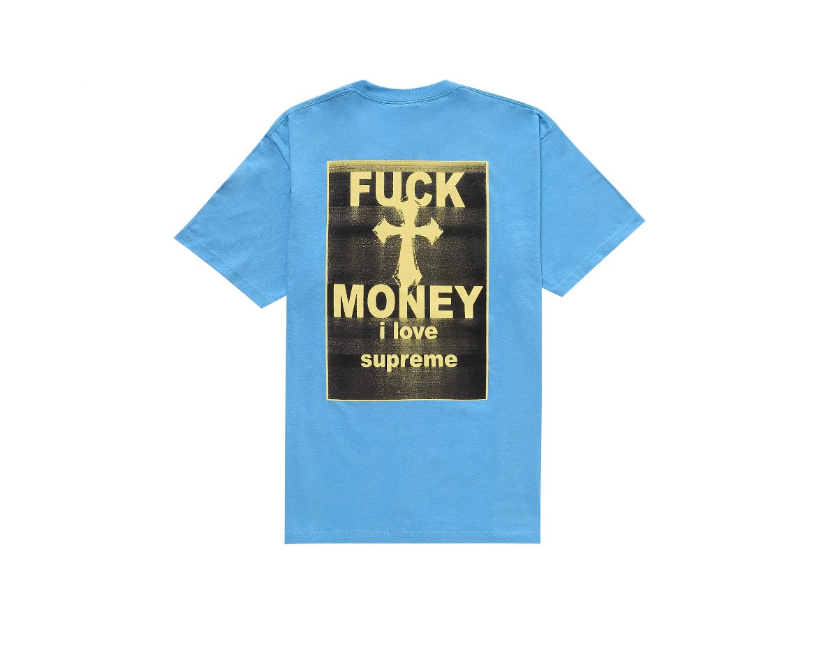 Supreme Fuck Money Tee Blue