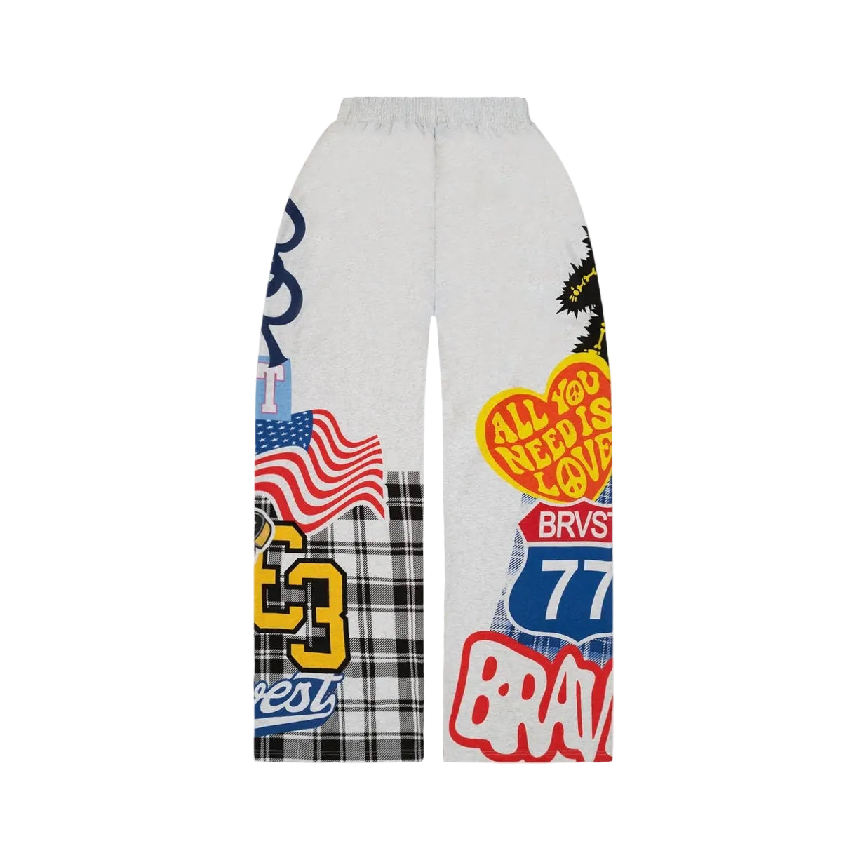 Bravest Patchwork Baggy Sweatpants