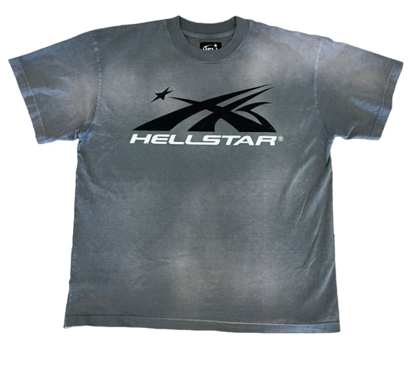 Hellstar Gel Sport Logo Tee Grey