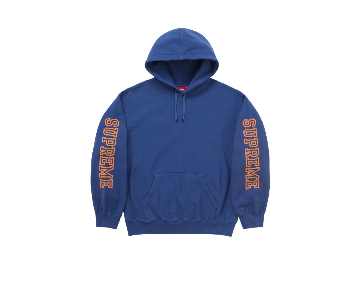 Supreme Collegiate Sleeve Hooded Sweatshirt Dark Royal