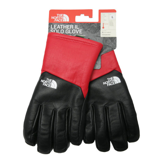 Supreme The North Face Leather Gloves Red