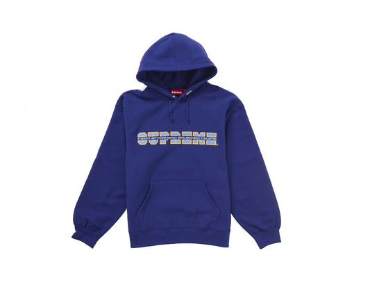 Supreme Collegiate Acronym Hooded Sweatshirt Royal