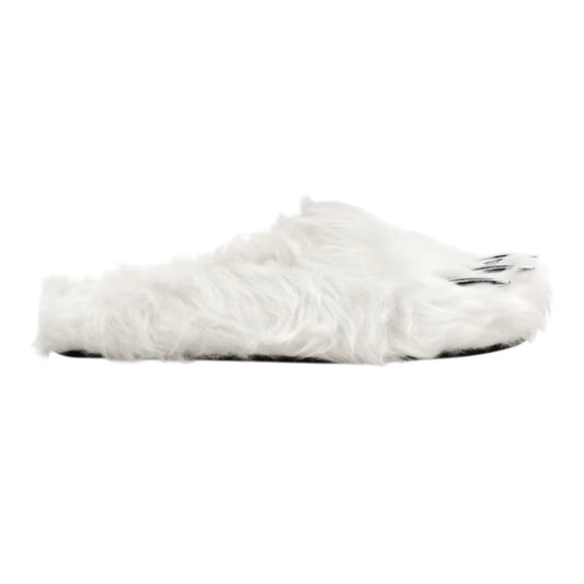 Bravest White Bear Claw Mules