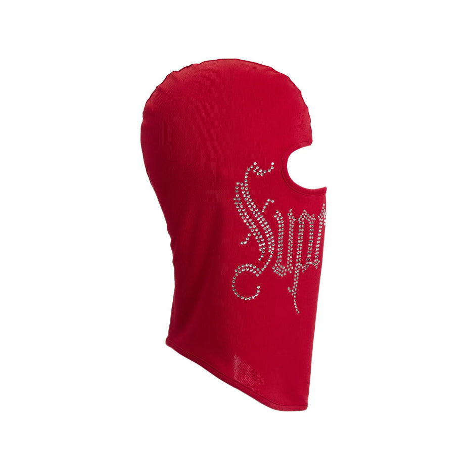Supreme Rhinestone Balaclava Red