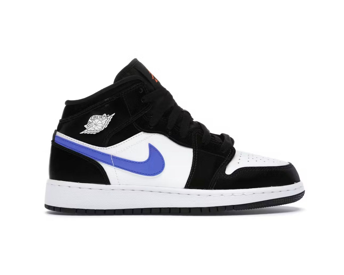 Jordan 1 Mid Black Racer Blue White