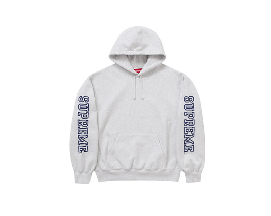 Supreme Collegiate Sleeve Hooded Sweatshirt Ash Grey