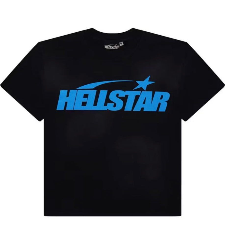 Hellstar Blue On Black Classic Tee