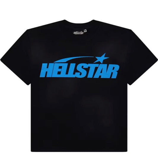 Hellstar Blue On Black Classic Tee