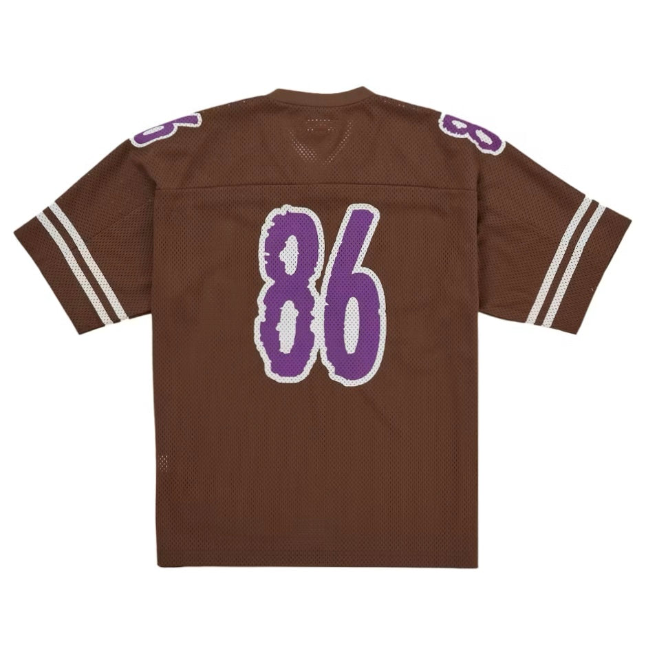Supreme Reflective Football Jersey Brown