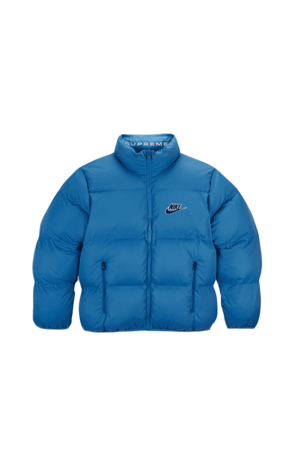 Supreme Nike Reversible Puffy Jacket Blue