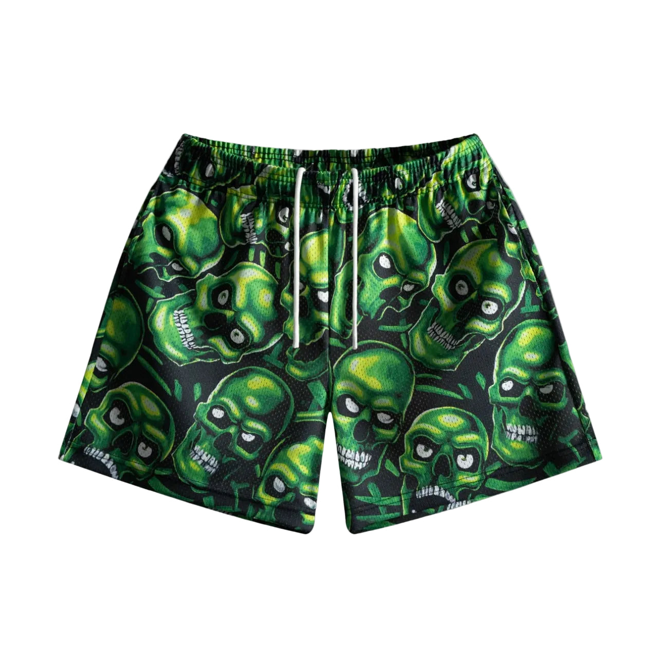 Bravest Green Skully Shorts