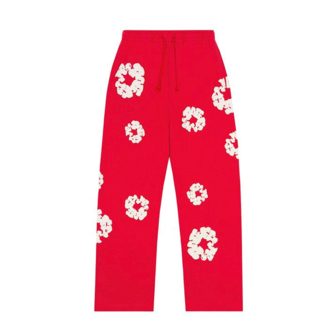 Denim Tears Cotton Wreath Baggy Sweatpants Red