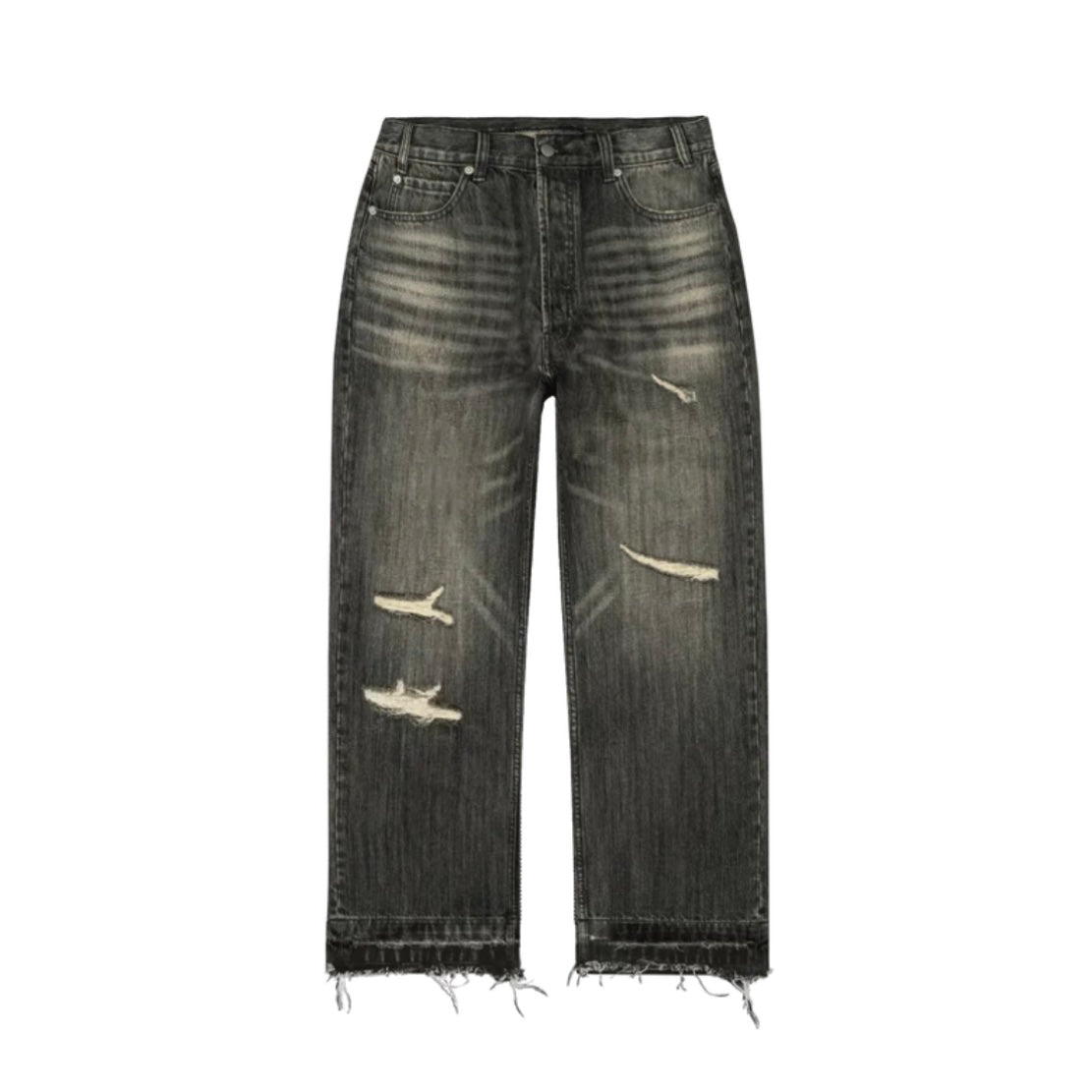 Bravest Vintage Black Thrashed Denim