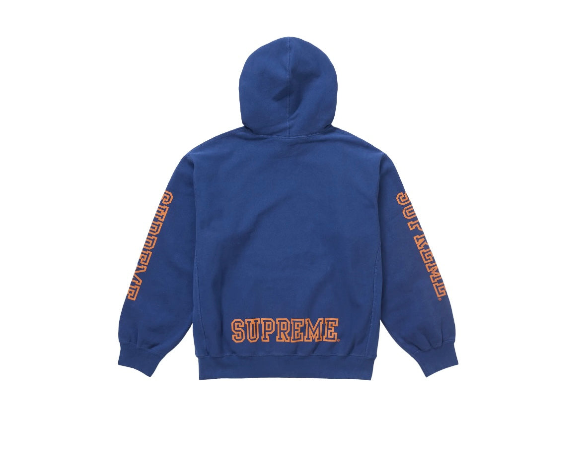 Supreme Collegiate Sleeve Hooded Sweatshirt Dark Royal