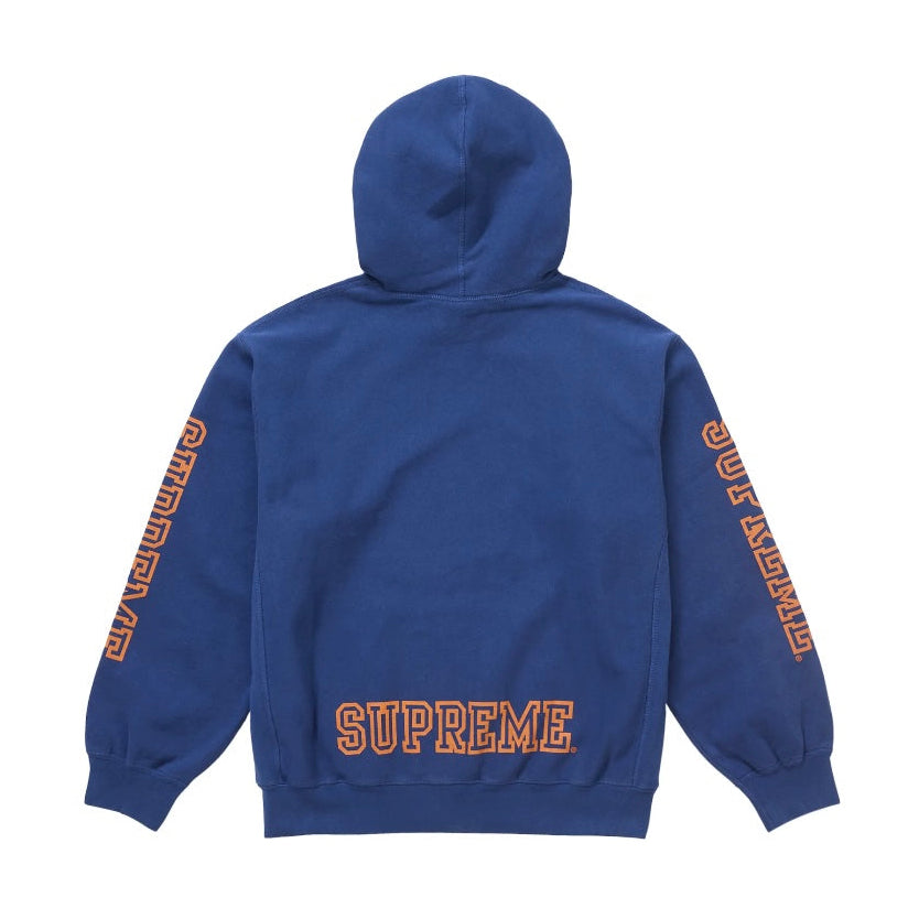 Supreme Collegiate Sleeve Hooded Sweatshirt Dark Royal