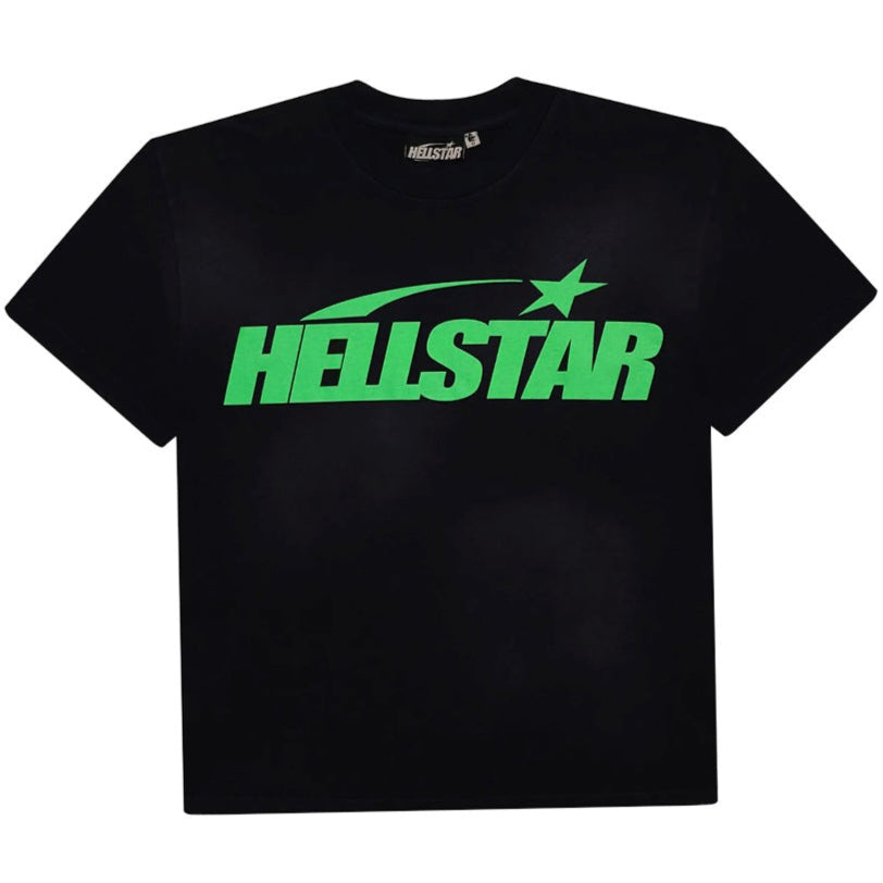 Hellstar Green On Black Classic Tee