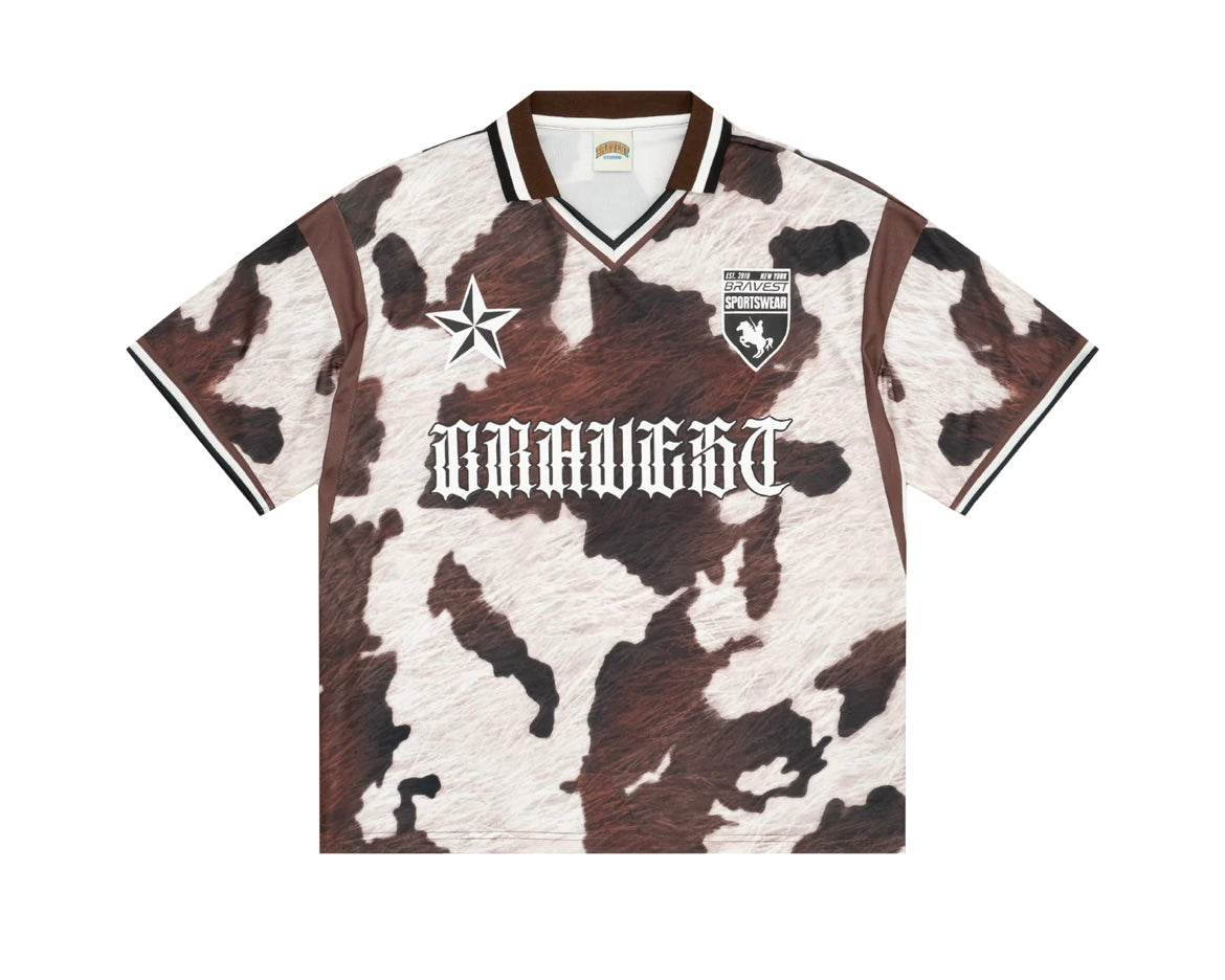 Bravest Cow Print Jersey