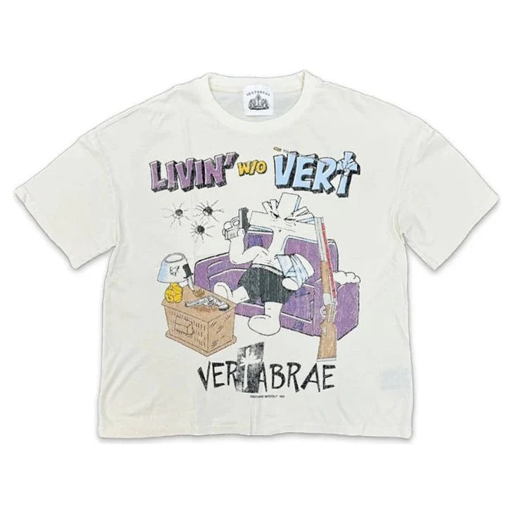 Vertabrae Livin W/O Vert Tee