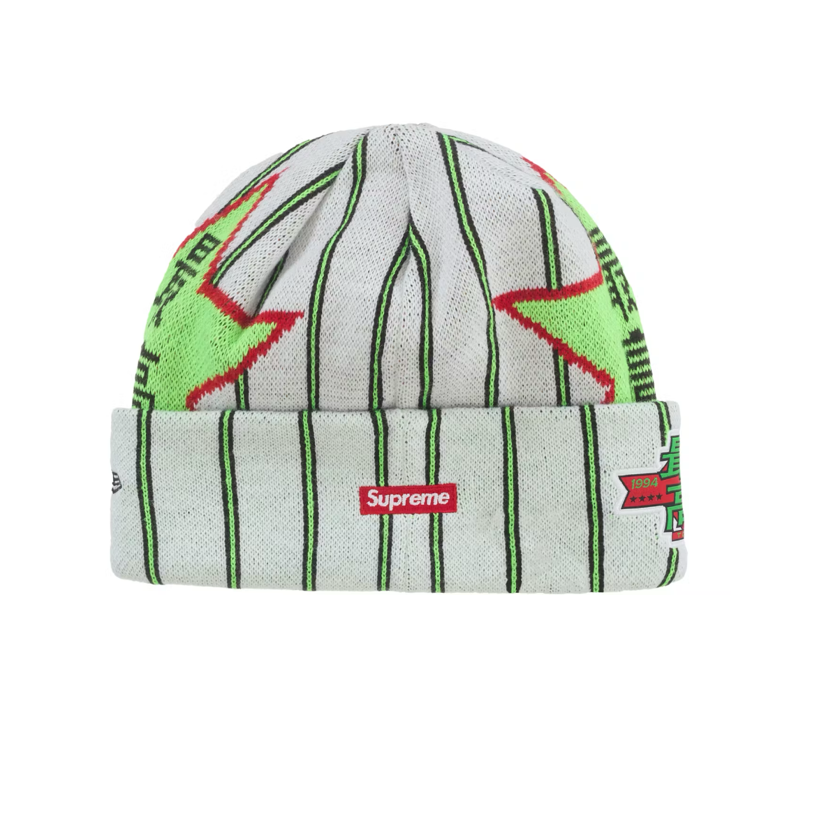 Supreme New Era Star Beanie Stripe