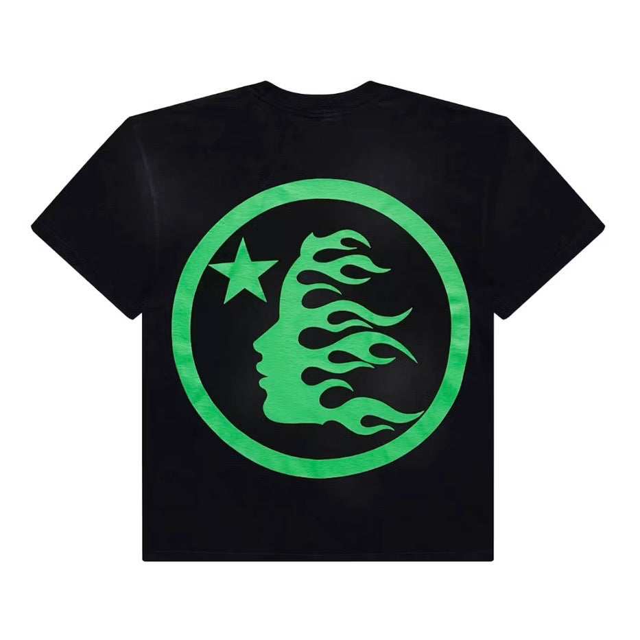 Hellstar Green On Black Classic Tee
