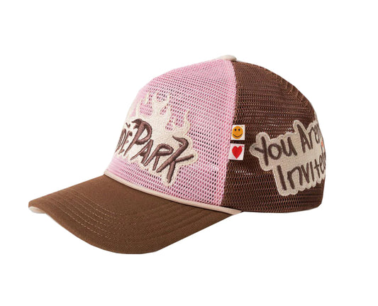 Hyde Park Pink And Brown Trucker