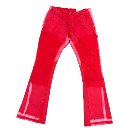MNML B404 Flare Denim Red