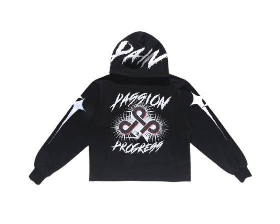 Live Mechanics Passion Pain Progress Hoodie Black