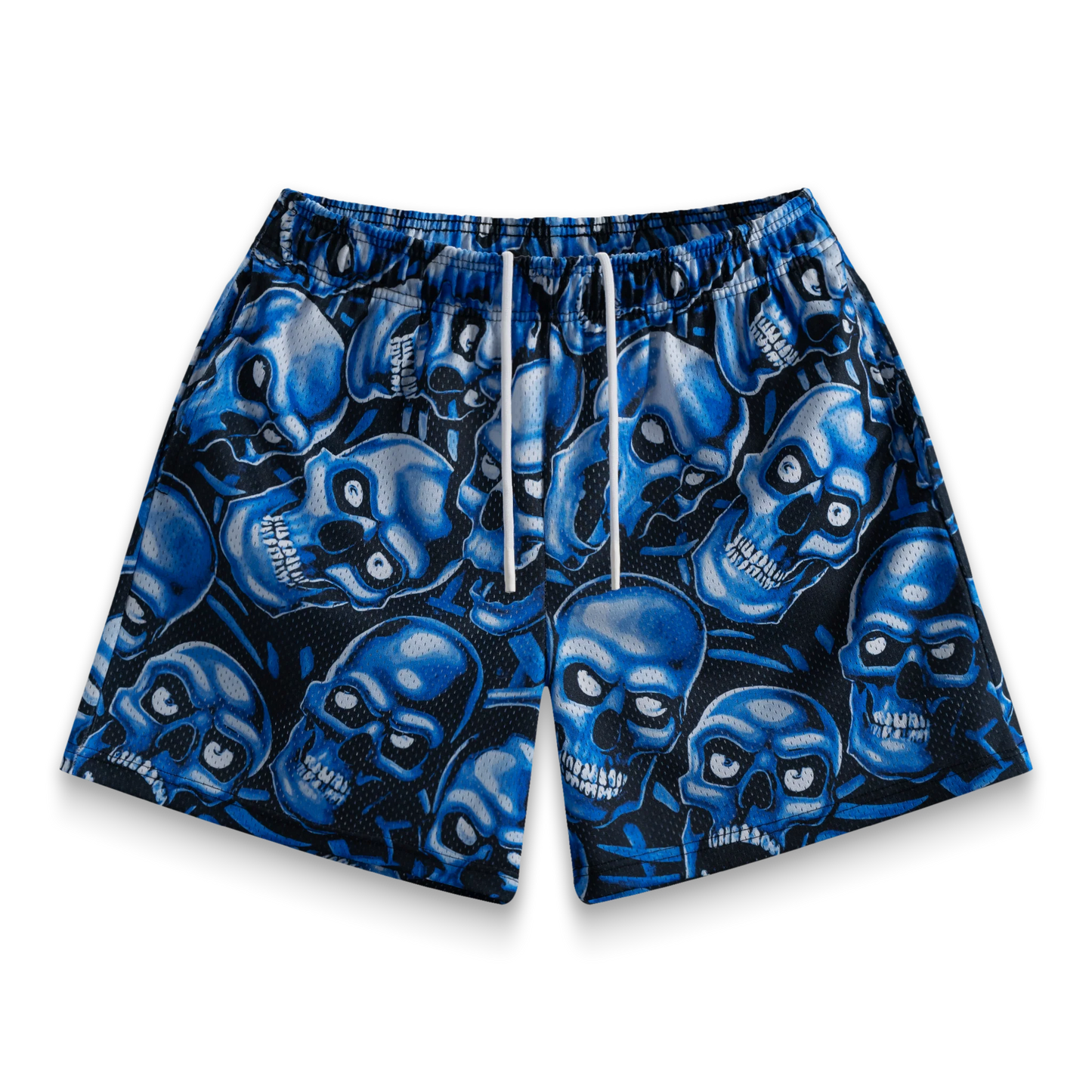 Bravest Blue Skully Shorts