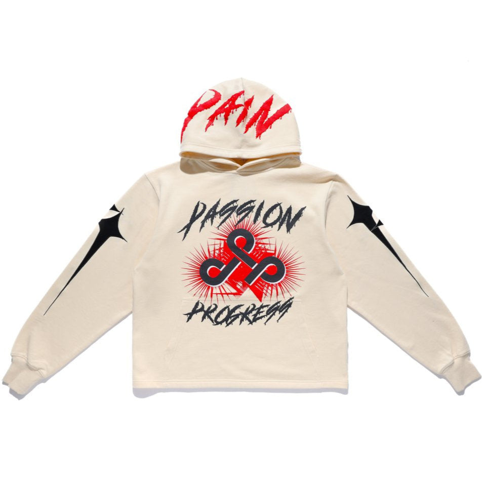 Live Mechanics Passion Pain Progress Hoodie Cream