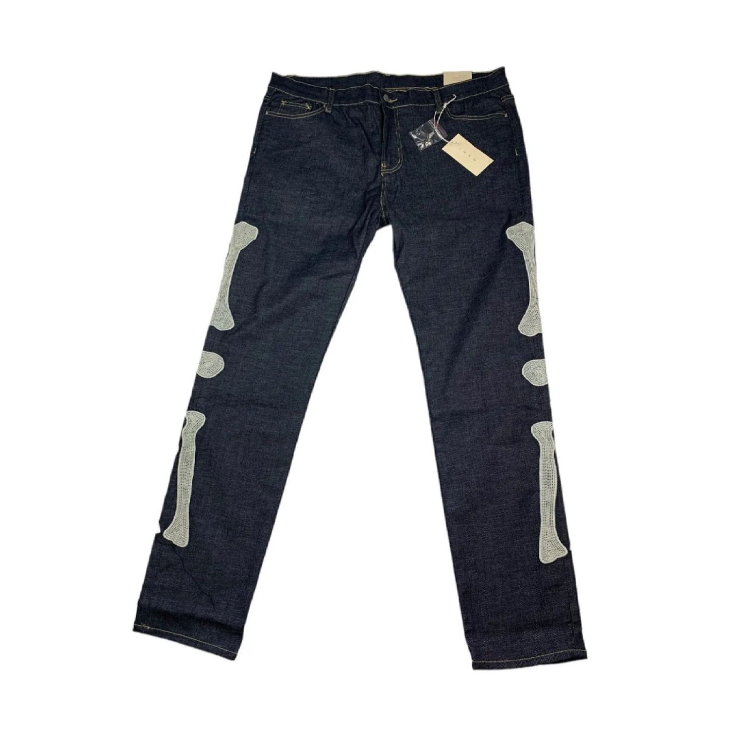 MNML Stretch Skeleton Denim Raw Blue