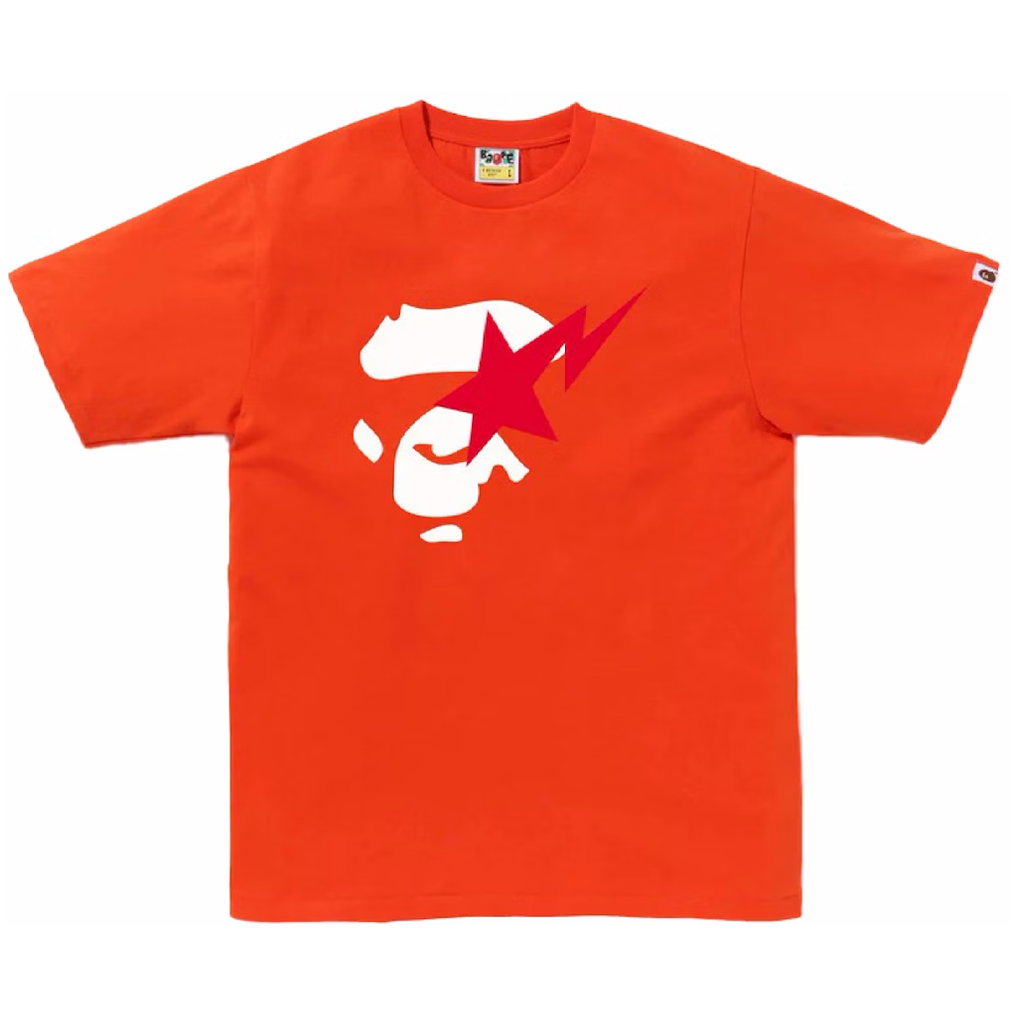 Bape Orange Ape Face STA T-Shirt