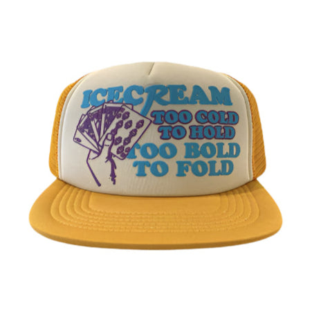 Ice Cream Too Cold Gold Trucker Hat